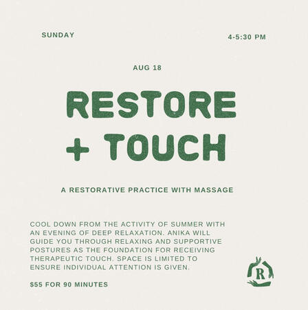 Restore with Touch at Rhythms